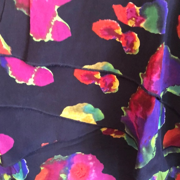 Eliot Silk Floral Layered Sleeveless Blouse Small - Picture 4 of 11